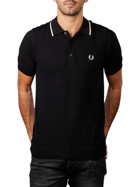 Fred Perry Tipped Knitted Shirt Chemise Polo Homme
