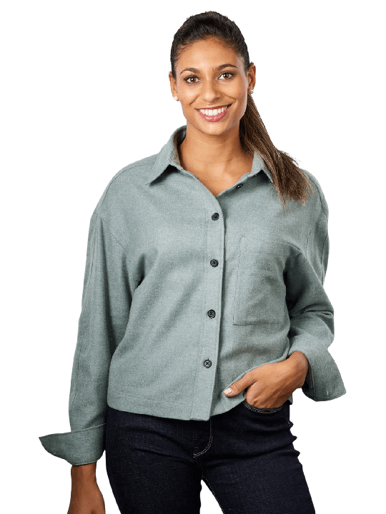 Marc O'Polo Flannel Blouse Patched Pocket Women‘s Shirt