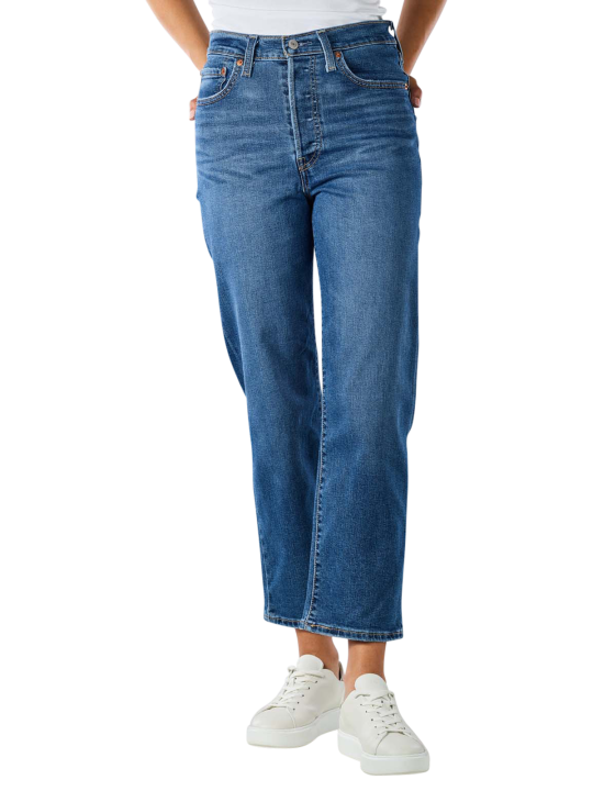 Levi's Ribcage Jeans Straight Fit Ankle Jeans Femme