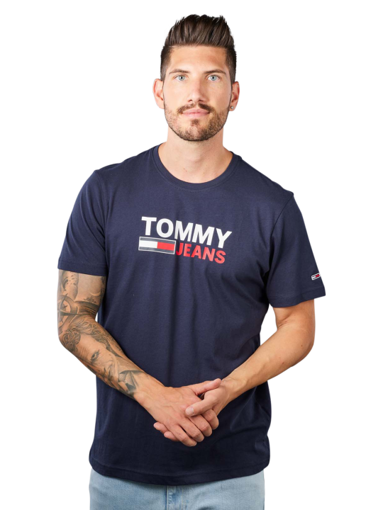 Tommy Jeans Corp Logo T-Shirt Crew Neck T-Shirt Homme