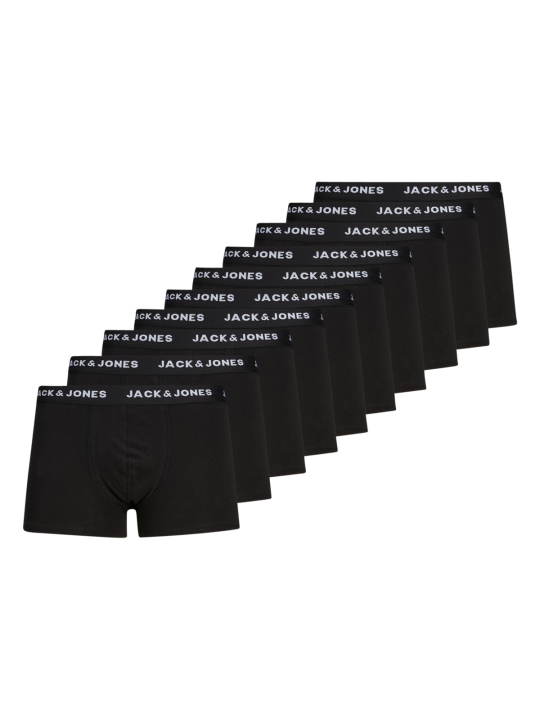 Jack & Jones Solid Trunks 10 Pack Sous-Vêtements Homme