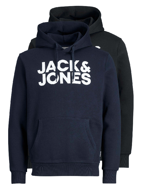 Jack & Jones Sweat Hoodie 2 Pack Pullover Homme