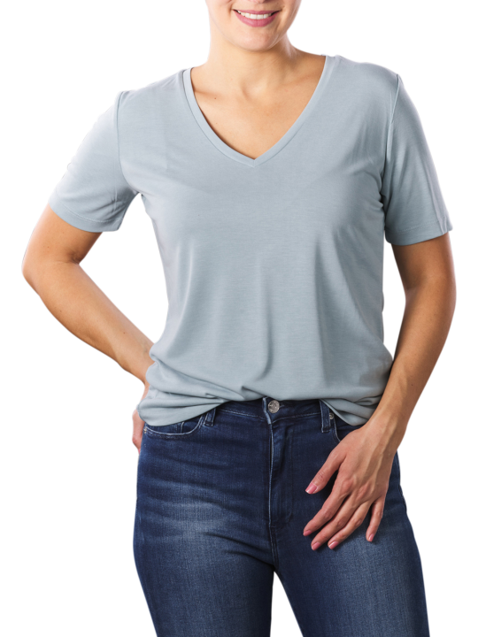 Yaya Modal V-Neck T-Shirt T-Shirt Femme