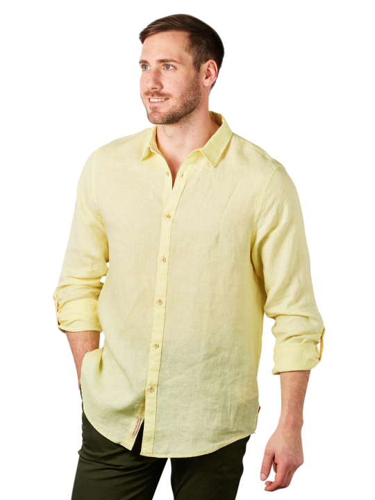 Scotch & Soda Linen Shirt Long Sleeve Chemise Homme