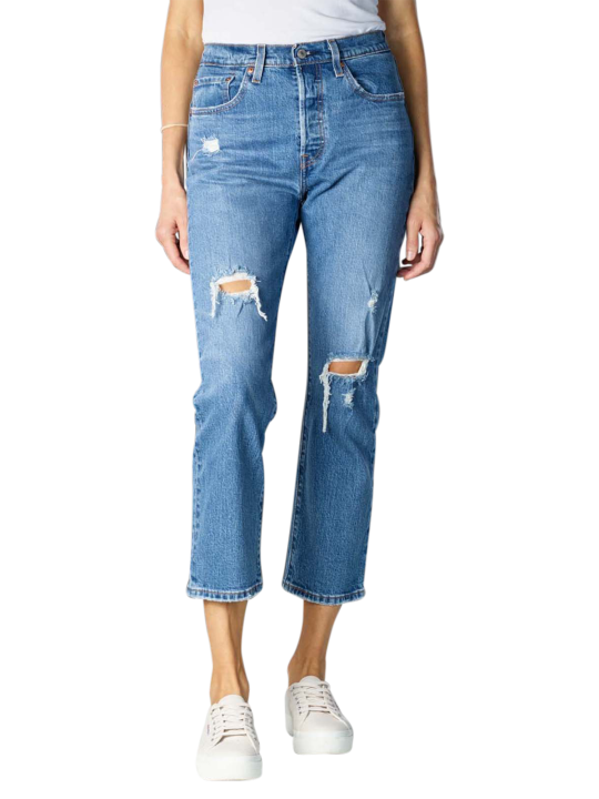 Levi's 501 Cropped Jeans Straight Fit Women's Jeans