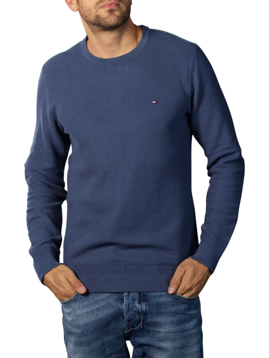 Tommy Hilfiger Honeycomb Sweater Crew Neck Pullover Homme