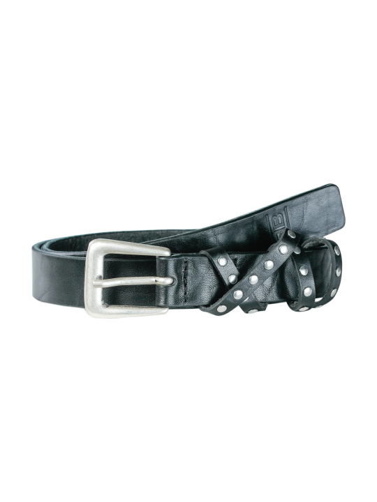 Robin 25mm Black Gürtel by BASIC BELTS Leather Belt