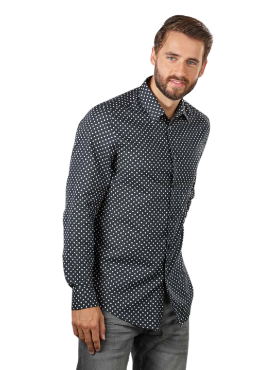 Drykorn Regular Fit Ramis Shirt Dots Chemise Homme