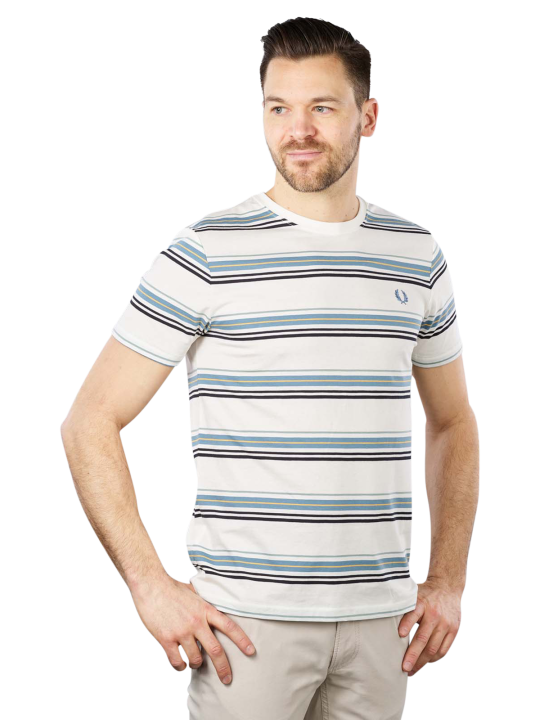 Fred Perry Stripe T-Shirt Crew Neck Men's T-Shirt