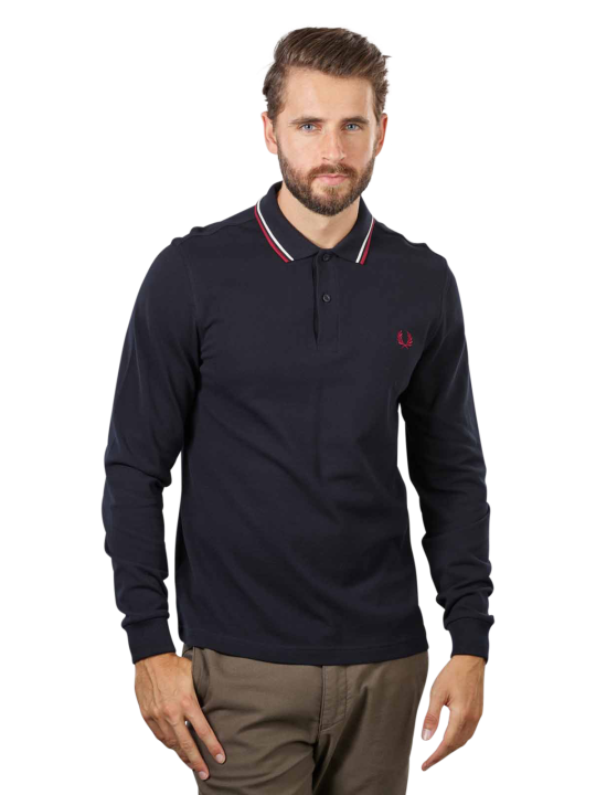 Fred Perry Twin Tipped Polo Shirt Long Sleeve Chemise Polo Homme