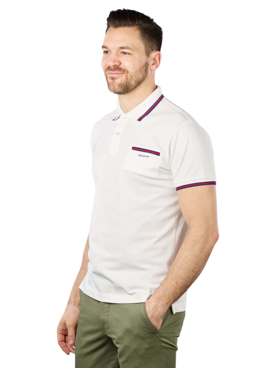 Gant 3 Color Tipping Polo Pique Men's Polo Shirt