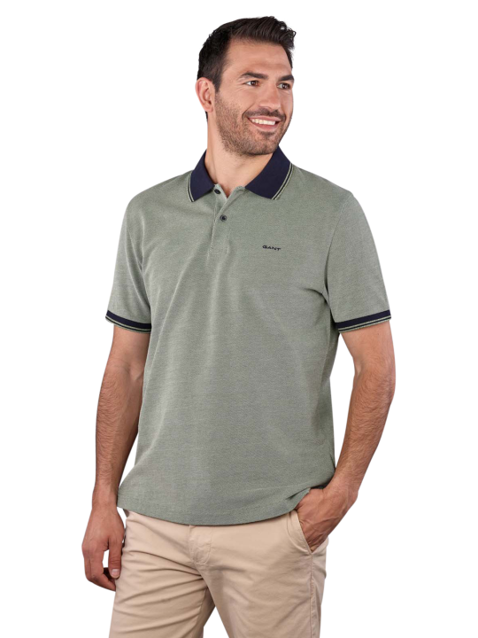 Gant Oxford Pique Polo Shirt Short Sleeve Pullover Homme