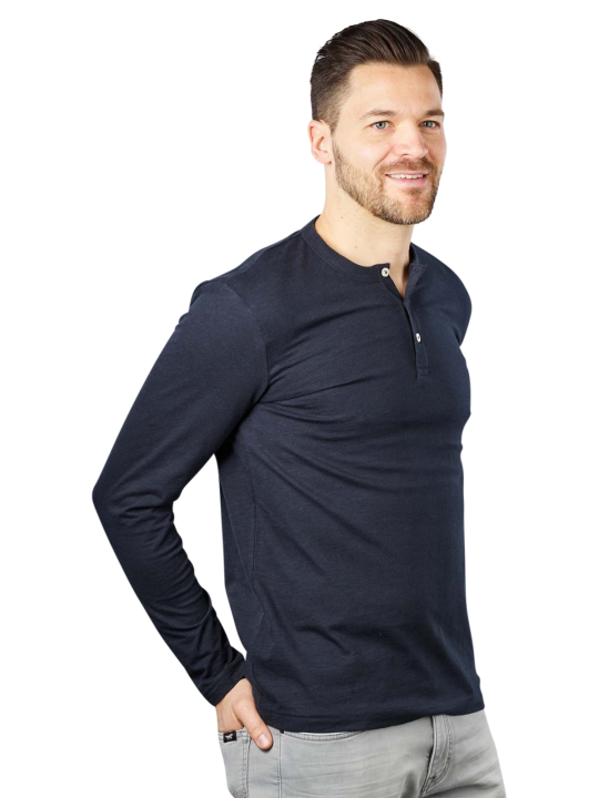 Marc O'Polo Long Sleeve T-Shirt Henley Men's T-Shirt