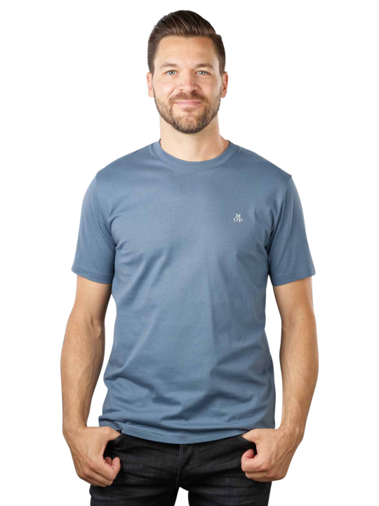 Marc O'Polo Short Sleeve T-Shirt Ribbed Collar Herren T-Shirt
