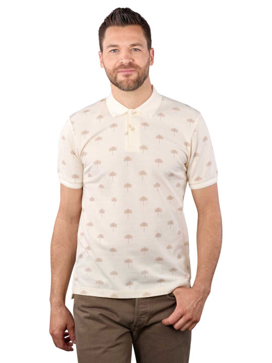 Scotch & Soda Minimal Printed Polo Shirt Short Sleeve Chemise Polo Homme