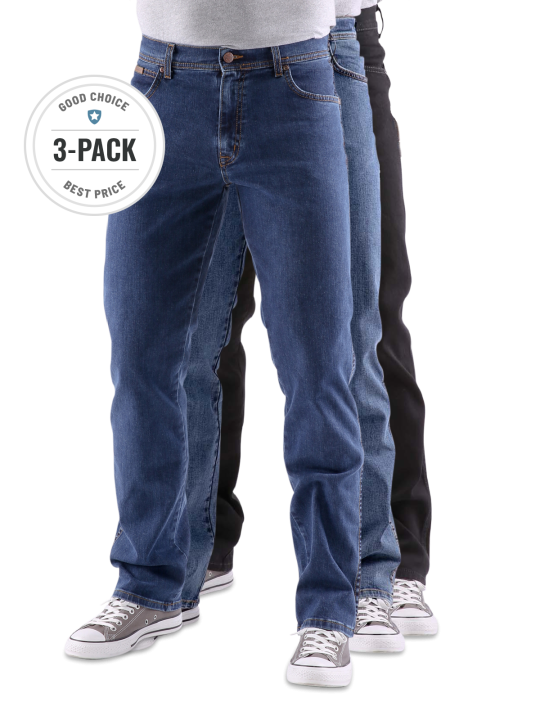Wrangler Texas Stretch Trio Jeans Straight Fit Men's Jeans