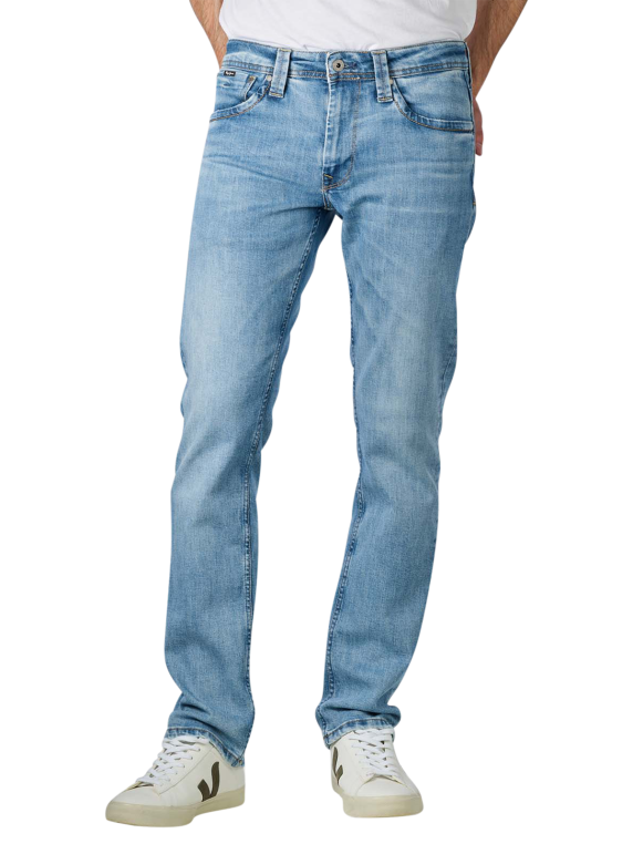 Pepe Jeans Cash Jeans Straight Fit en Bleu clair | JEANS.CH