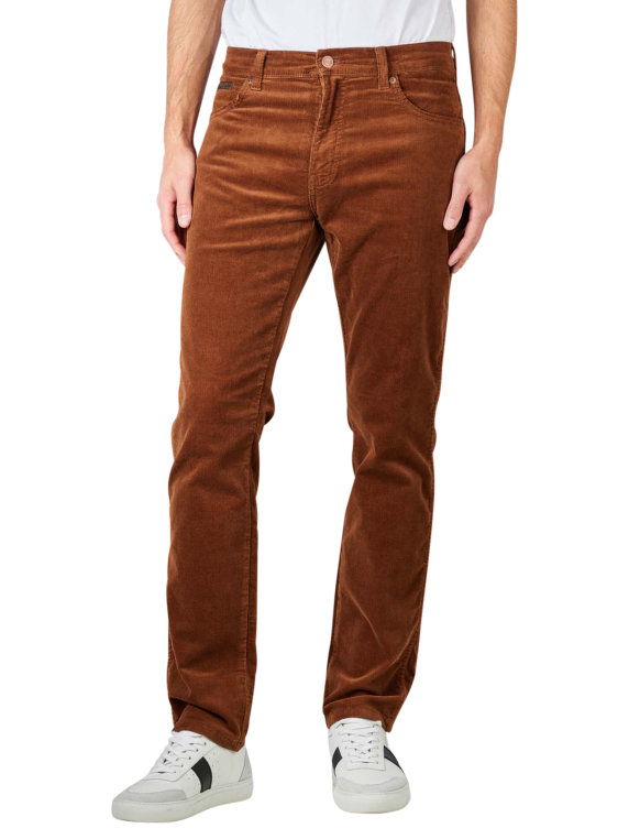 Wrangler Texas Slim Jeans Straight Fit in Brown | JEANS.CH
