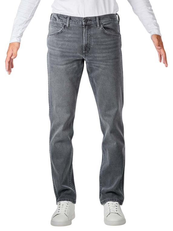 Wrangler Greensboro Stretch Jeans Straight Fit in Grey | JEANS.CH
